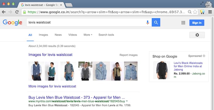 Levis Waistcoat Desktop Search