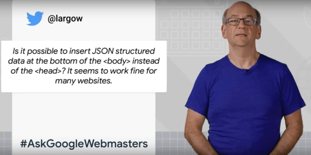 Where to insert JSON-LD Structured Data Insert JSON-LD Structured Data