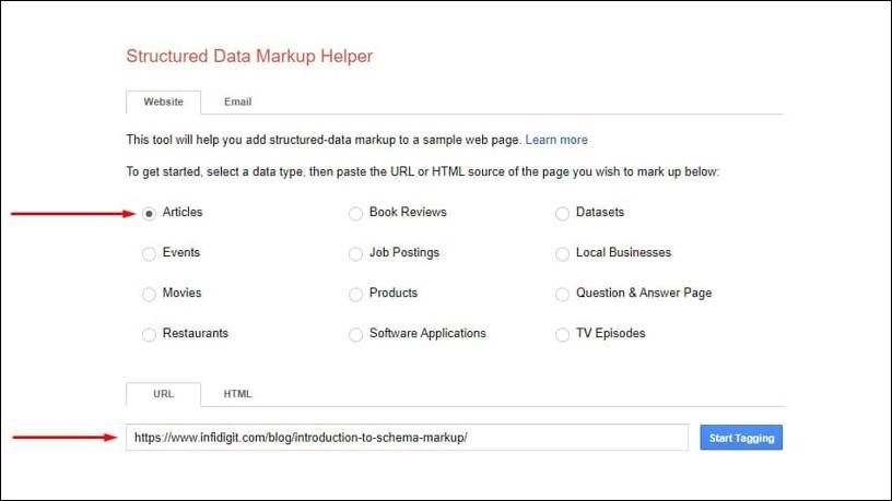 Structured Data Markup Helper