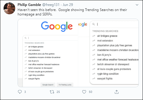 Philip Gamble Tweet