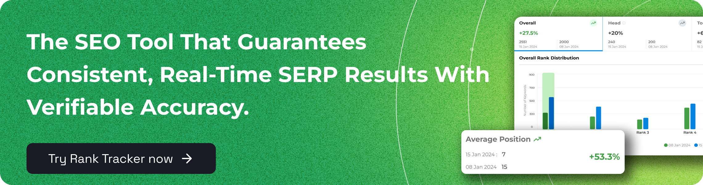 The SEO tool that guarantees consistent, real-time SERP results with verifiable accuracy - Green