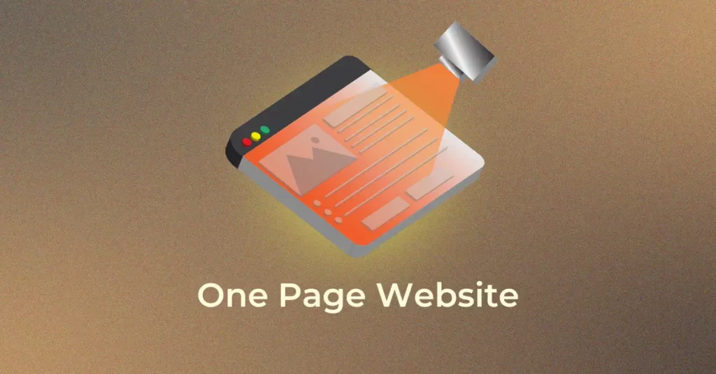 One page website