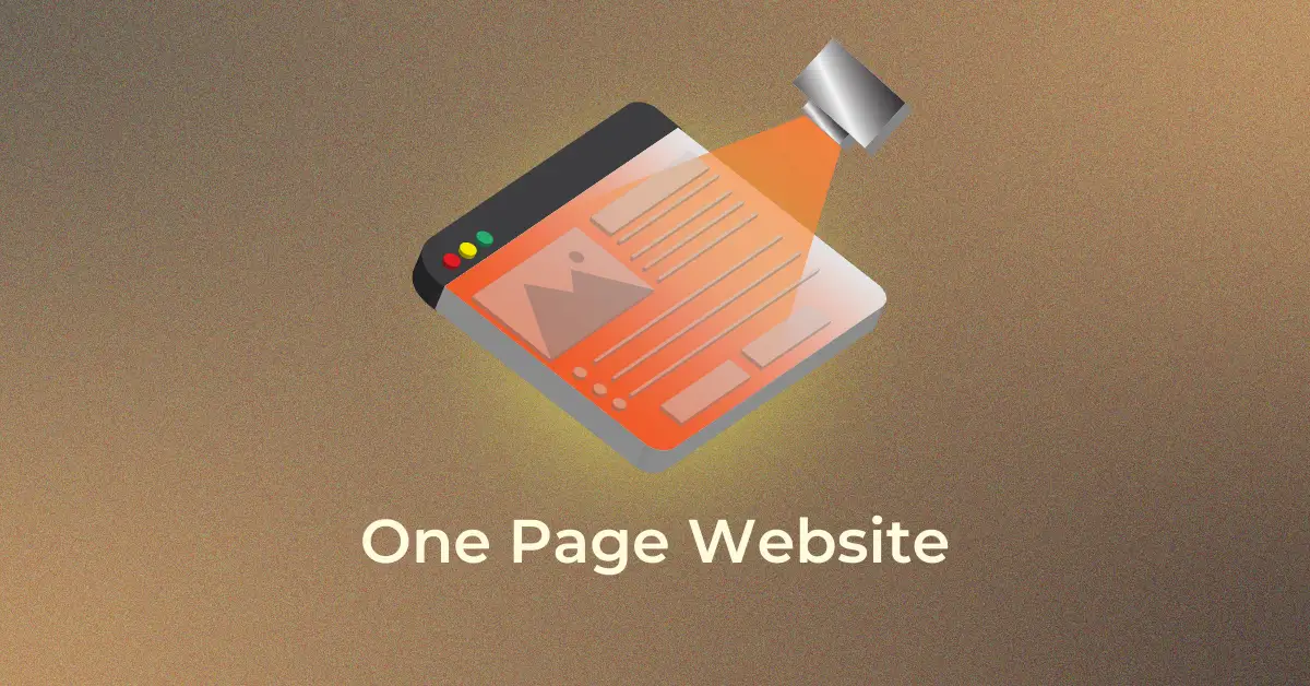 One page website